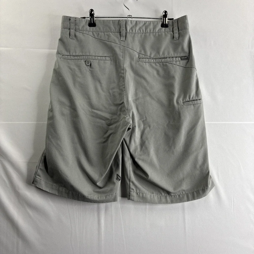 Volcom Men's Gray Corpo Class Size 30 Chino Shorts Cotton Casual Beach - Picture 5 of 7